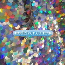 Ткань Пайеточная круглая крупная (хамелеон)